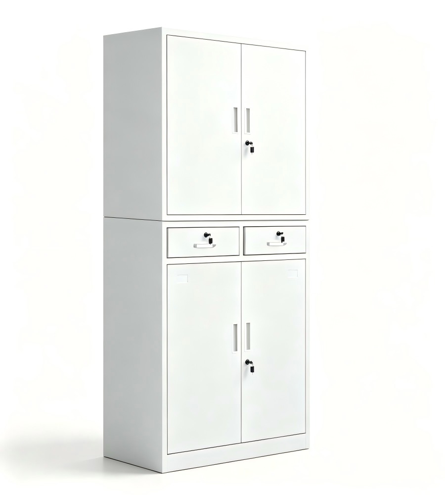高級上下雙層帶鎖鋼櫃 High-end double-decker steel cabinet with lock