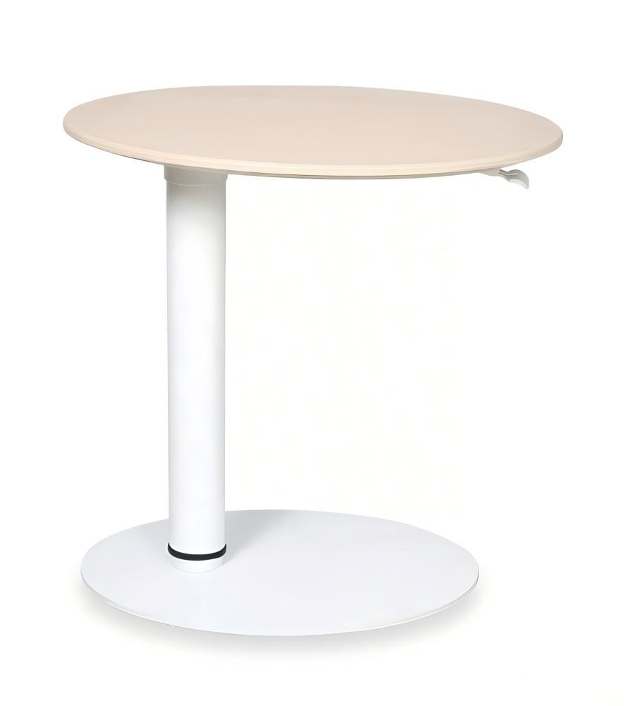 簡約淺木色升降式圓形講台 Minimalist Light Wood Adjustable Round Podium
