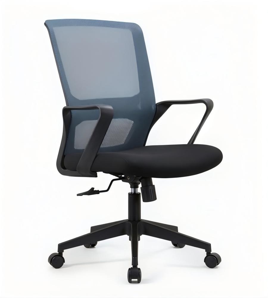現代藍色網背帶腰托員工椅 Modern Mesh Staff Chair