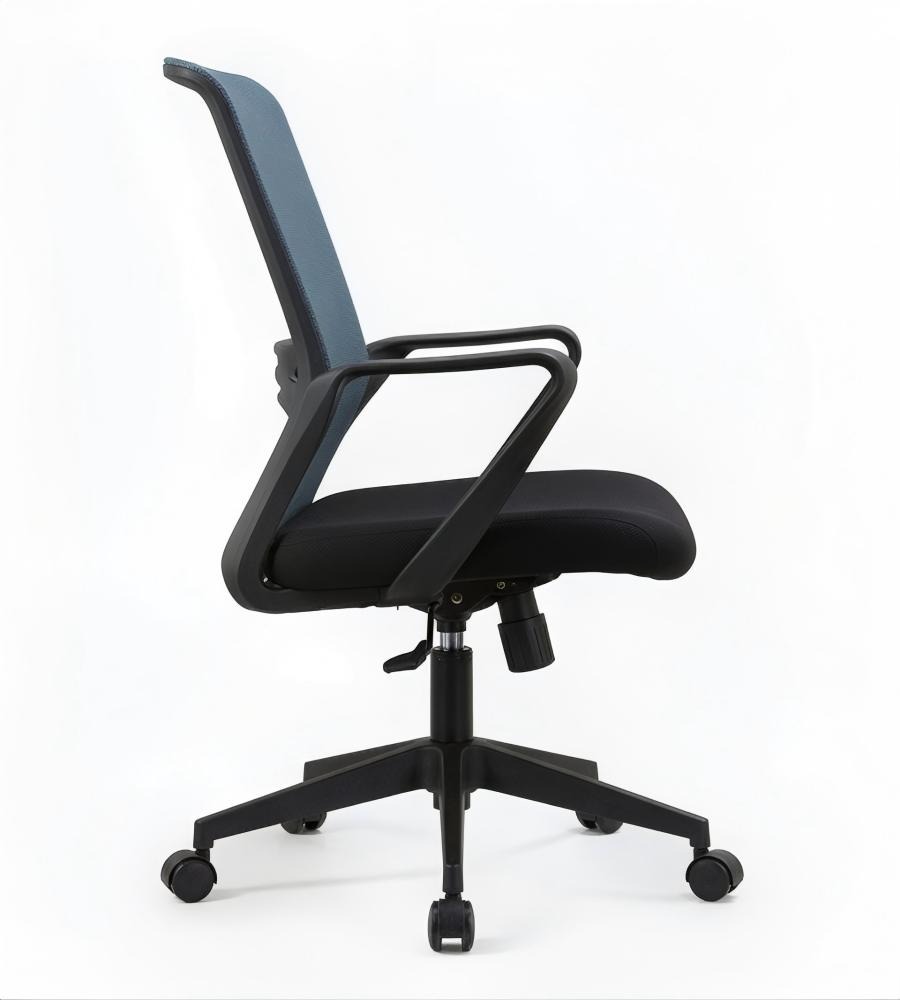 現代藍色網背帶腰托員工椅 Modern Mesh Staff Chair