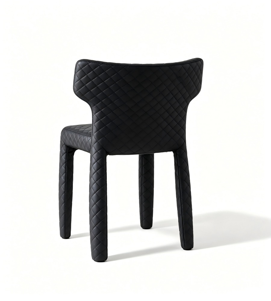 怪獸圖騰菱格休閒椅 Monster Pattern Quilted Lounge Chair