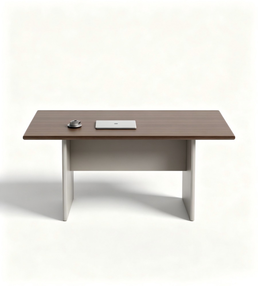 簡約板式商務老闆台 Minimalist Panel-Style Executive Desk