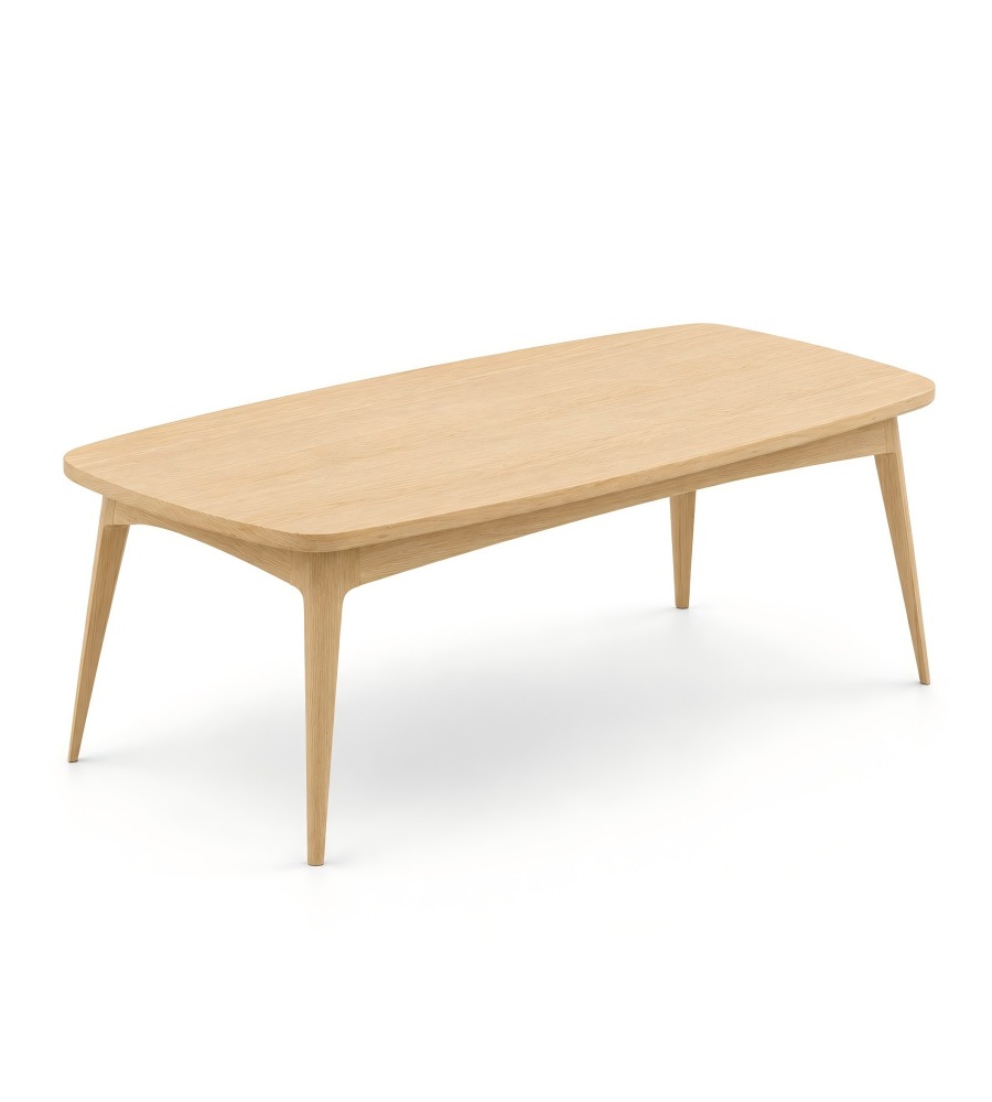 北歐原木色長方形茶几 Nordic Natural Wood Rectangular Coffee Table