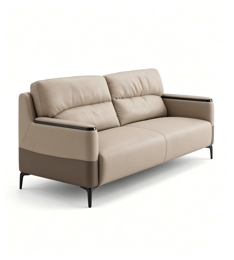 拼接設計三人沙發	Contrast Design Three-Seater Sofa