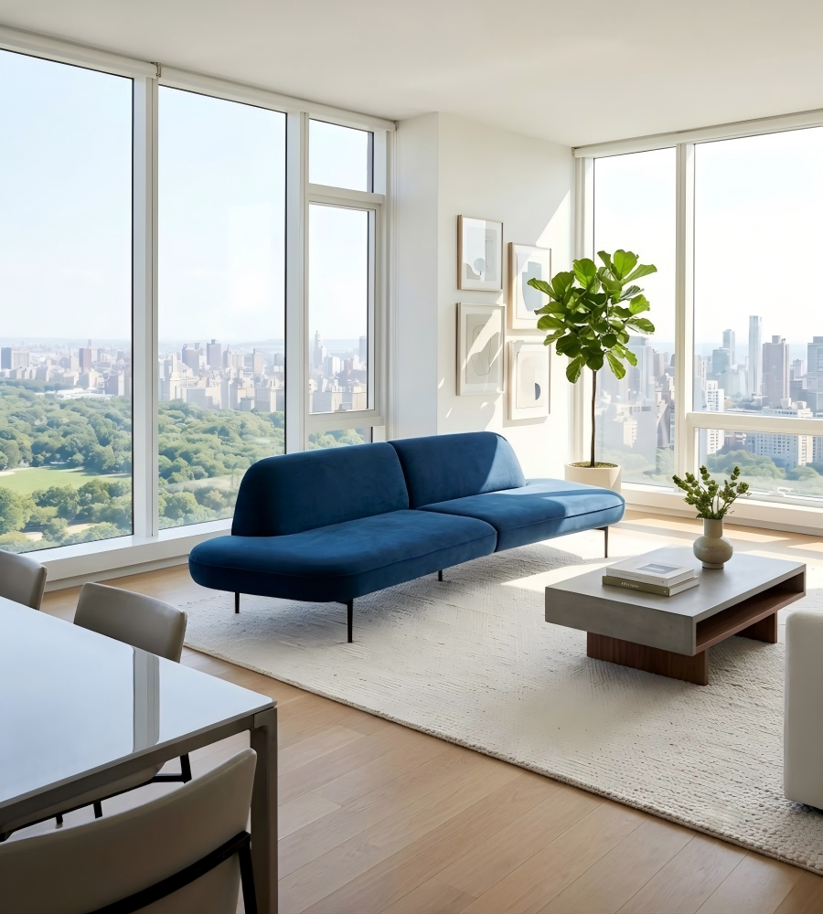 舒適布藝鐵腳梳化 Modern Comfortable Fabric Sofa