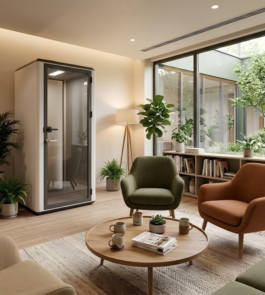 現代極簡單人靜音倉 Modern Minimalist Single-Person Acoustic Pod