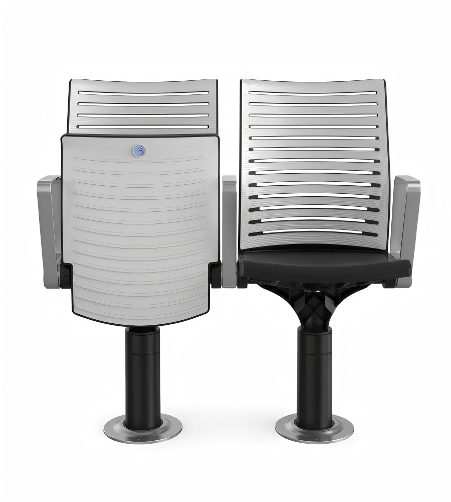 現代鋁合金帶扶手獨立腳禮堂椅 Modern Aluminum Auditorium Chair