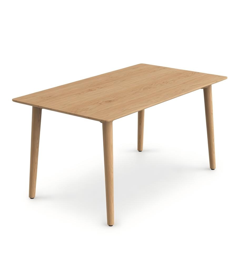 北歐淺木色實木長方形餐枱 | Nordic Wood Dining Table