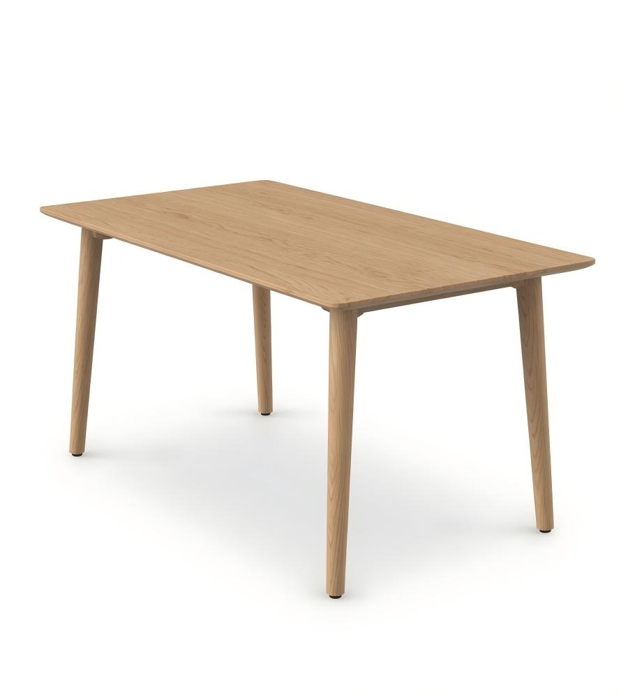 北歐淺木色實木長方形餐枱 | Nordic Wood Dining Table