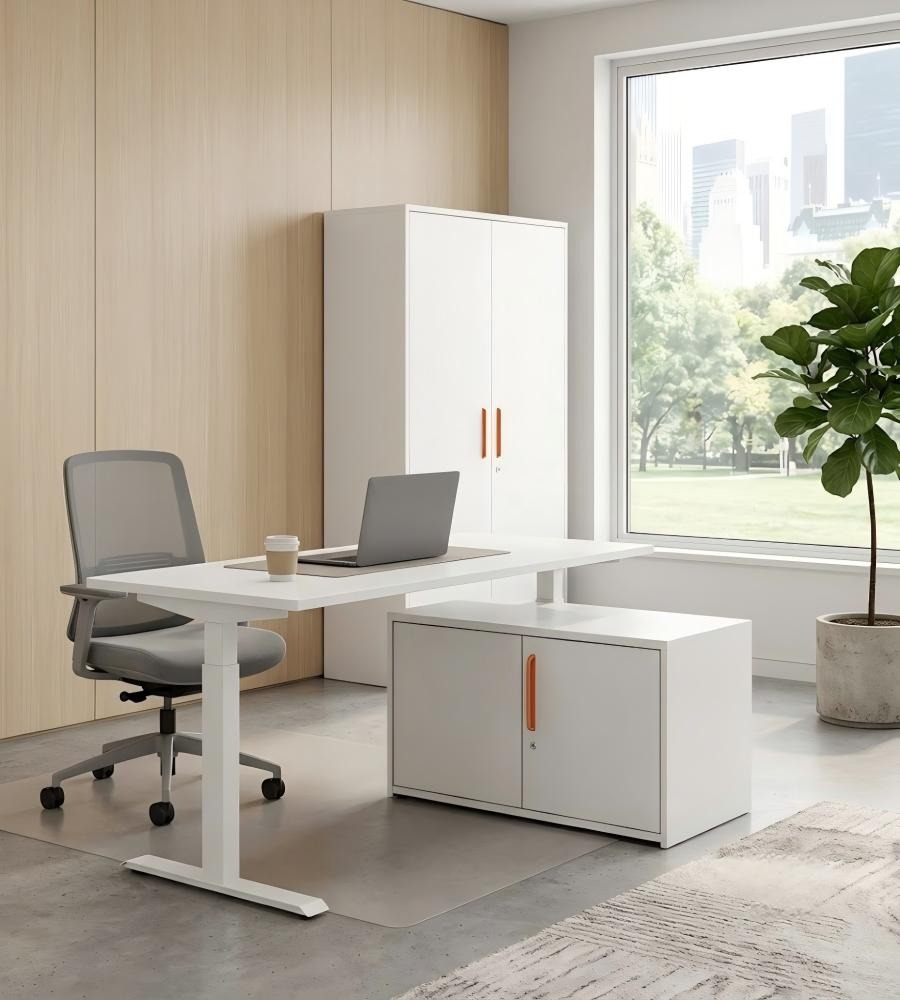 鋼製簡約低身矮櫃 Minimalist Low-Profile Steel Cabinet
