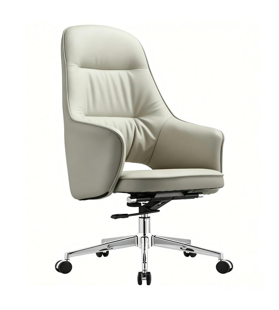 高背弧線扶手大班椅	High-Back Curved Design Executive Chair with Armrests