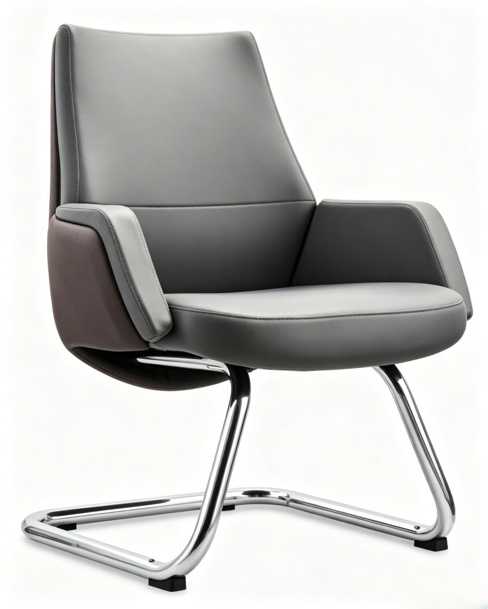 時尚弓形腳扶手會議椅	Stylish Cantilever Conference Chair with Armrests