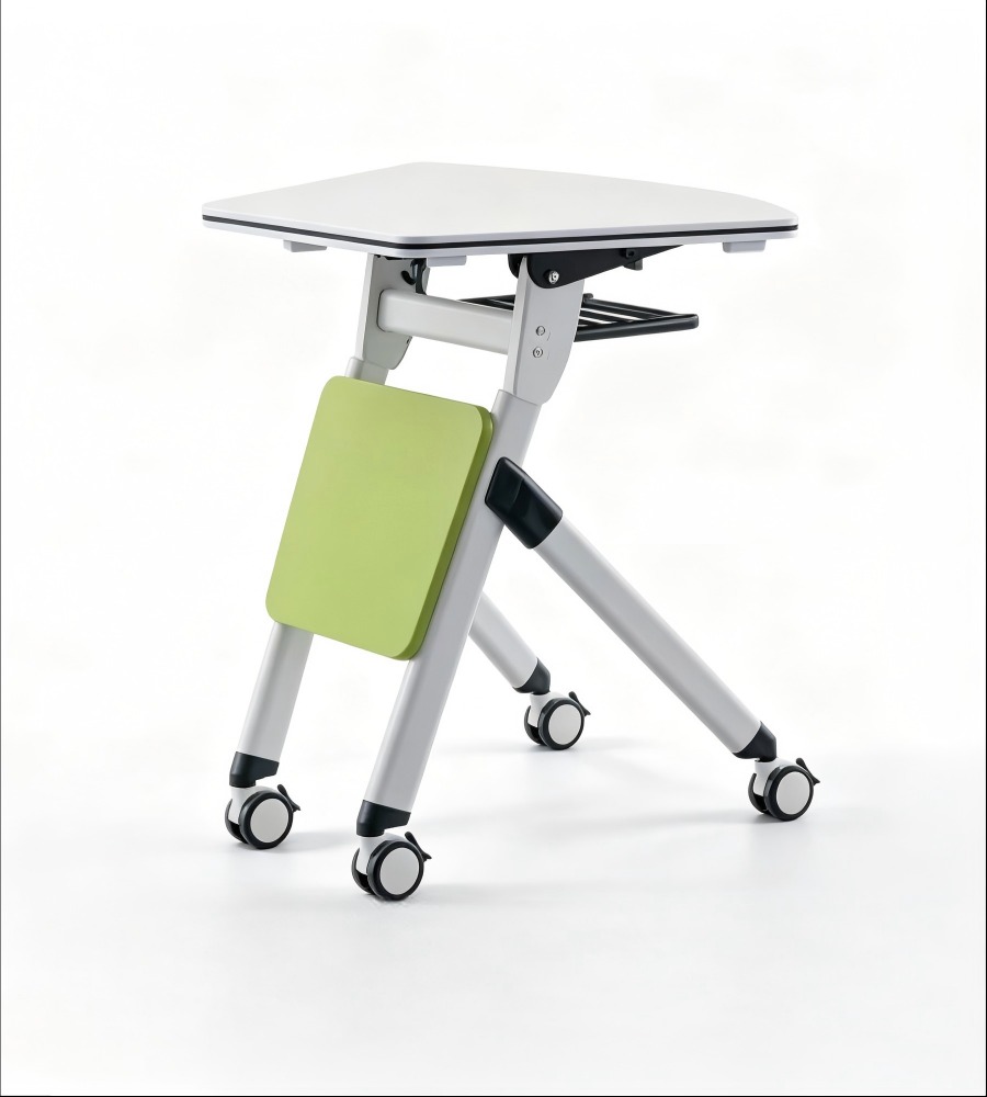 綠色可移動可固定的多功能摺叠桌 Movable and fixable multifunctional folding table