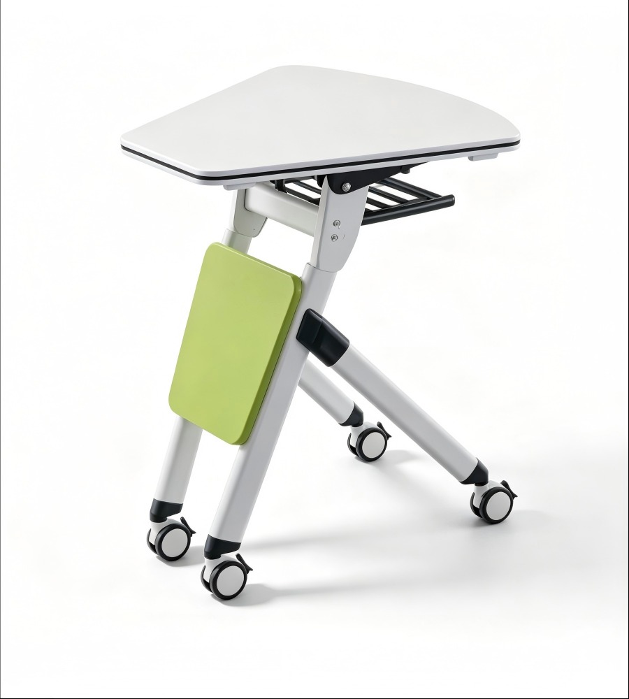 綠色可移動可固定的多功能摺叠桌 Movable and fixable multifunctional folding table