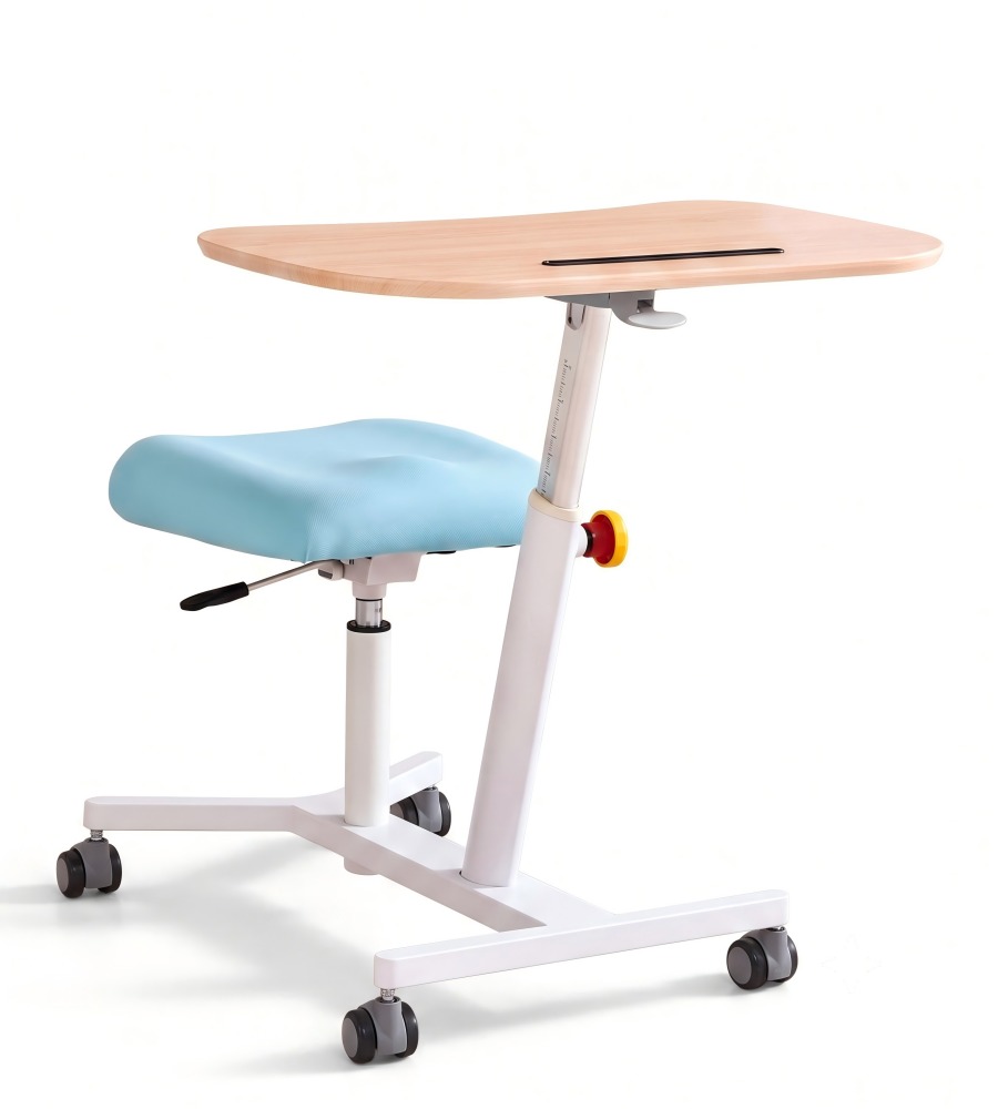 人體工學多色木紋一體式升降學習枱 Ergonomic All-in-One Kids Study Desk