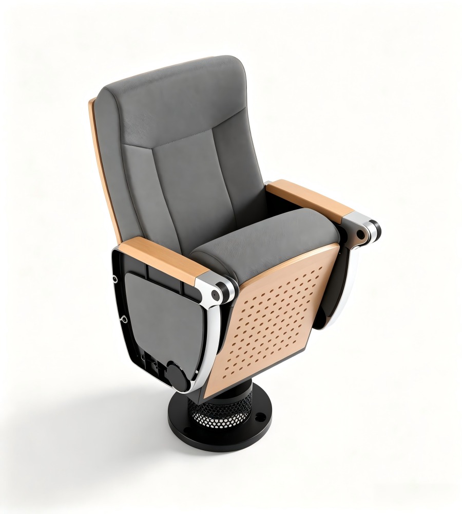現代木質飾面摺疊禮堂椅 Modern Wood-Finish Foldable Auditorium Chair