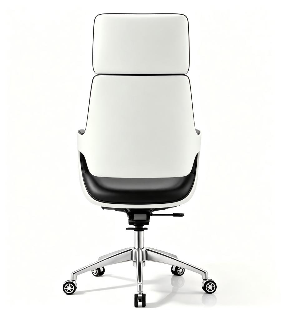 黑白雙色五星腳大班椅 Black & White Two-Tone Five-Star Base Executive Chair