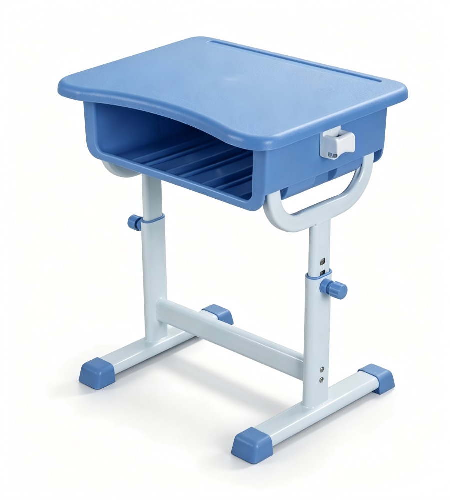旋鈕式升降學生桌	Knob-Adjustment Student Desk