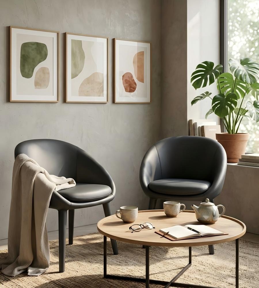 弧型包覆休閒椅 Curved Wrap-Around Lounge Chair