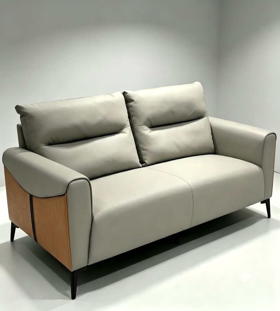 流線拼接三人沙發 Curvilinear Accent Three-Seater