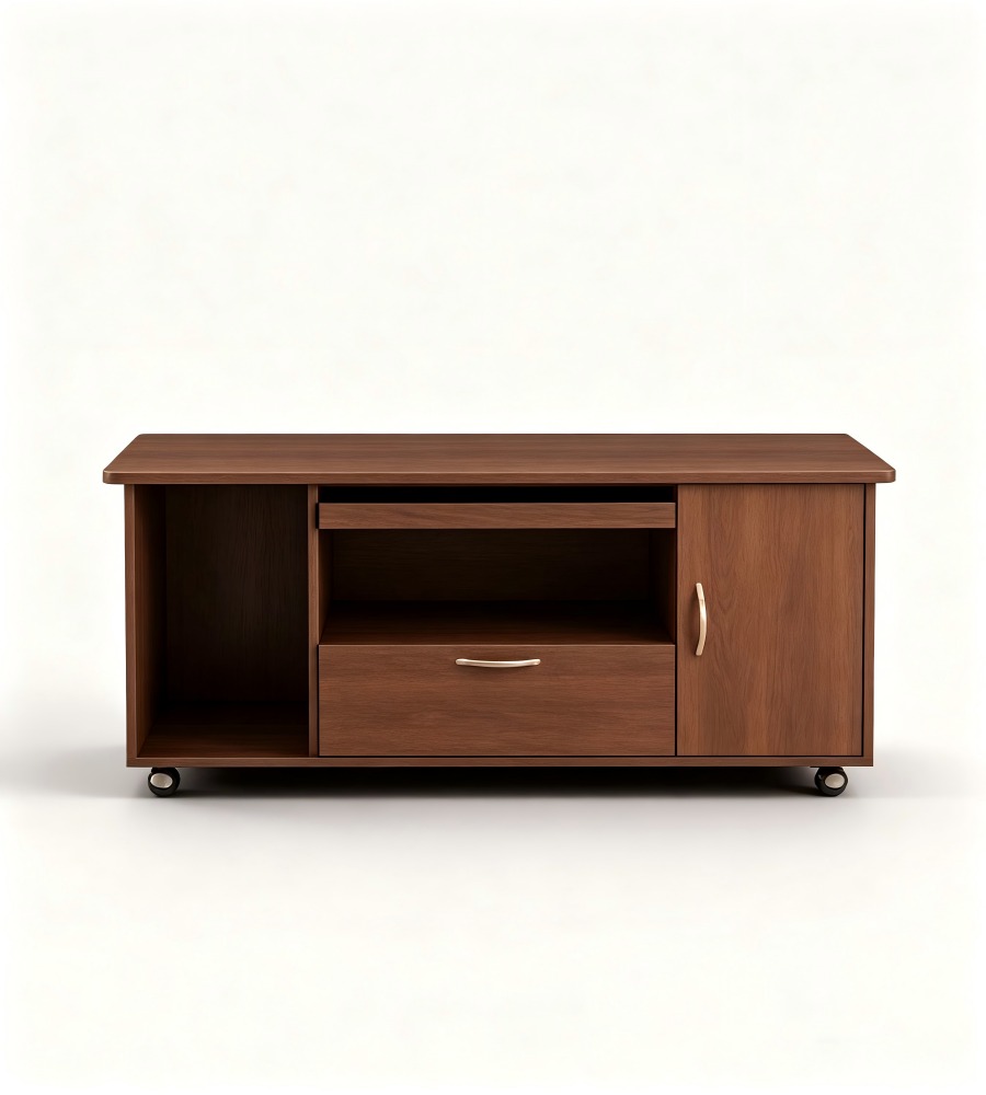 胡桃木多功能移動櫃 Walnut Multi-Purpose Mobile Cabinet
