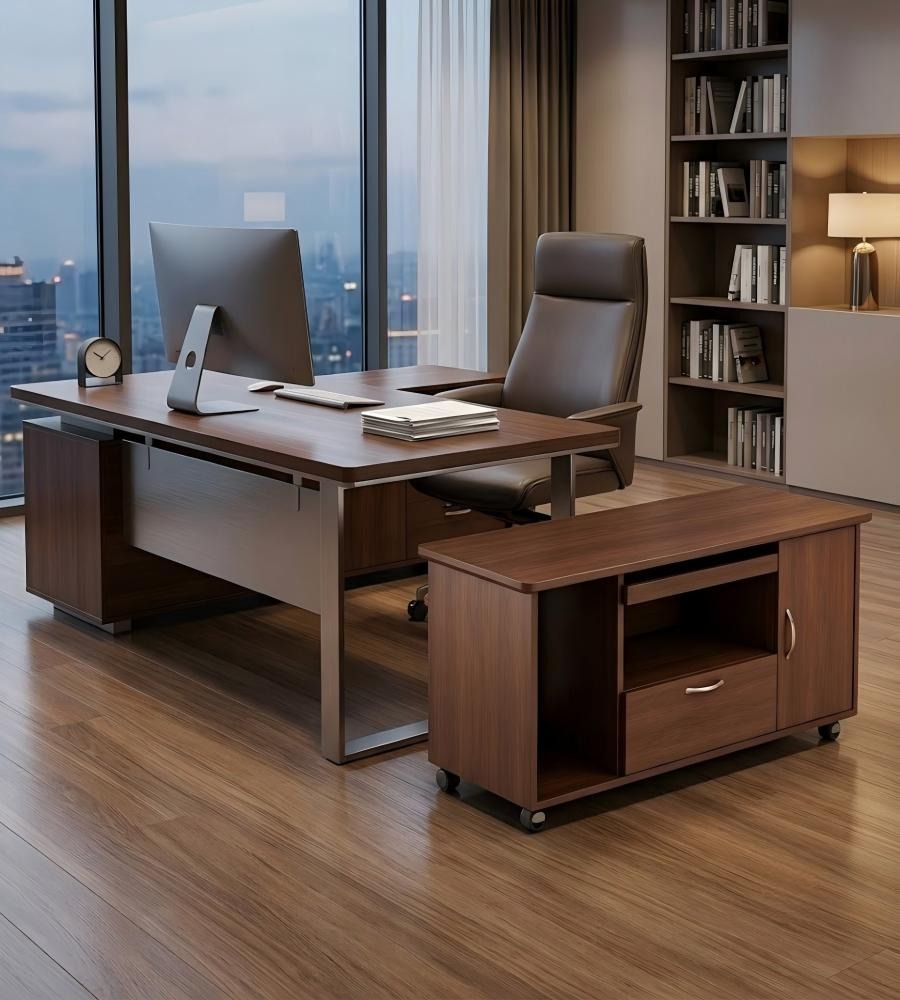 胡桃木多功能移動櫃 Walnut Multi-Purpose Mobile Cabinet