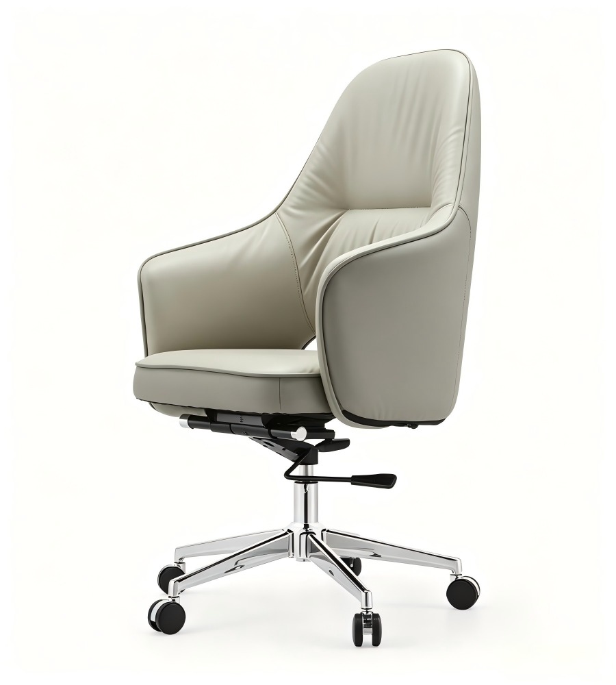 中背弧線扶手大班椅 Mid-Back Curved Design Executive Chair with Armrests