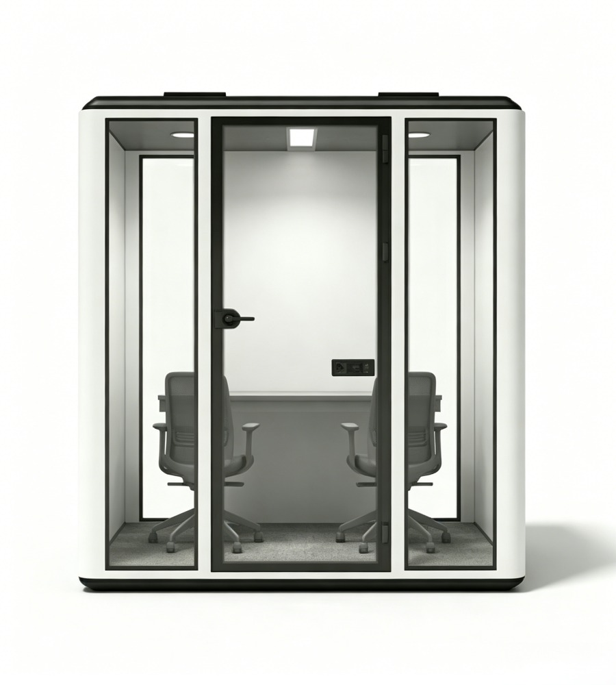 智能四人會議隔音艙 Smart Quad-Person Meeting Soundproof Booth