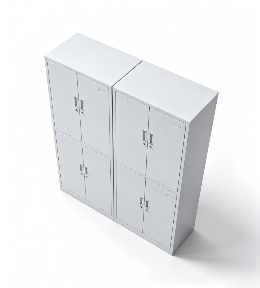 雙層對開鋼製文件櫃 Two-Tier Steel Swing-Door Filing Cabinet