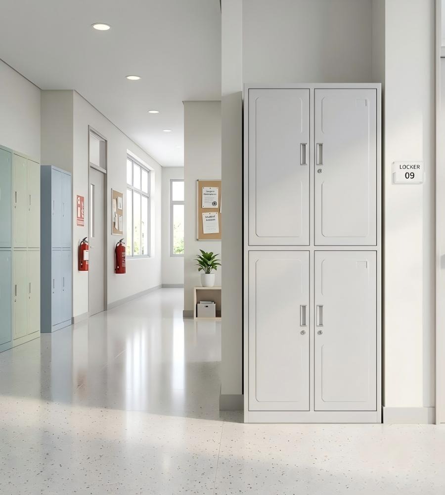 雙層對開鋼製文件櫃 Two-Tier Steel Swing-Door Filing Cabinet