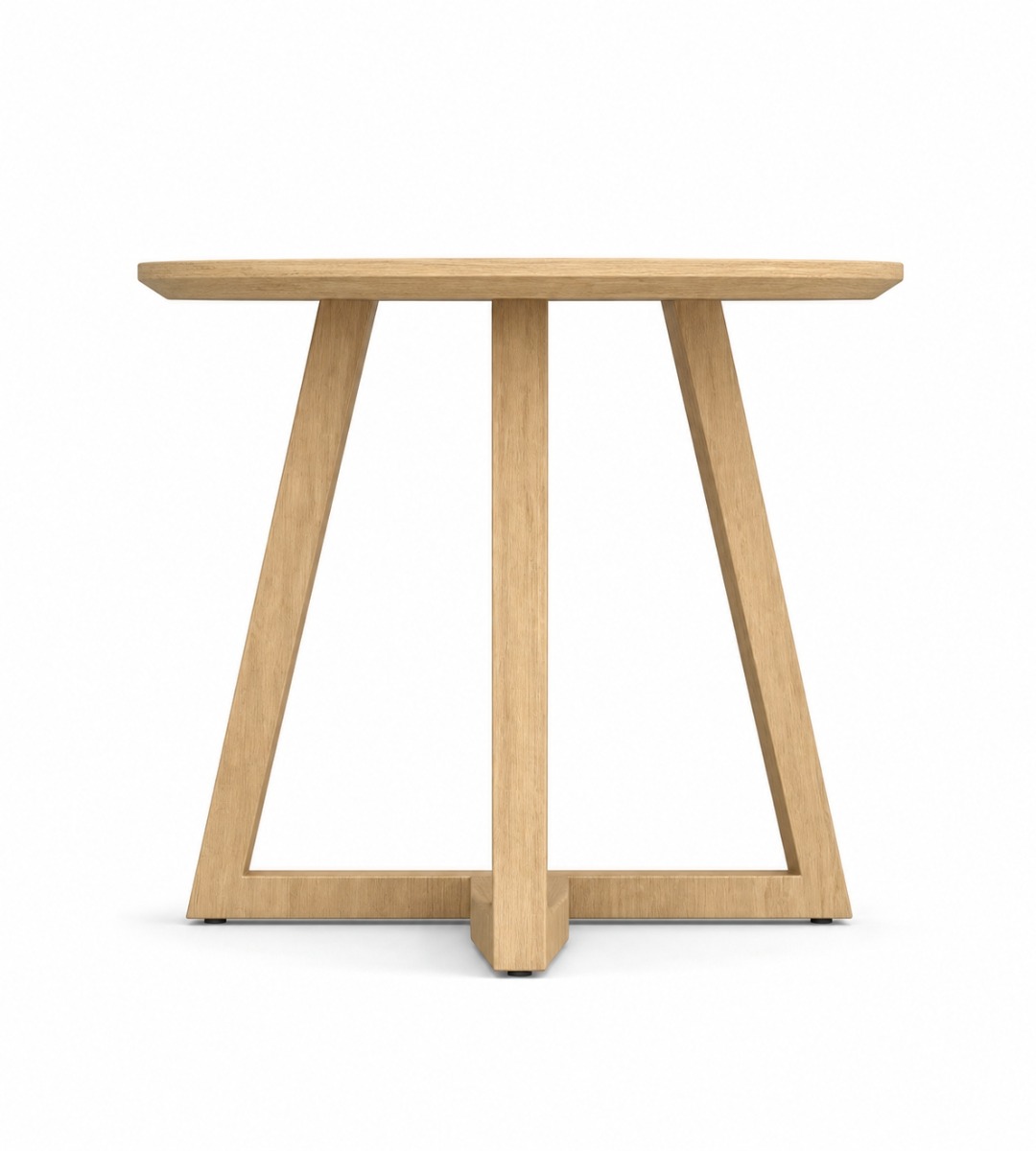 北歐原木色實木腳圓形茶几 Nordic Natural Wood Round Coffee Table