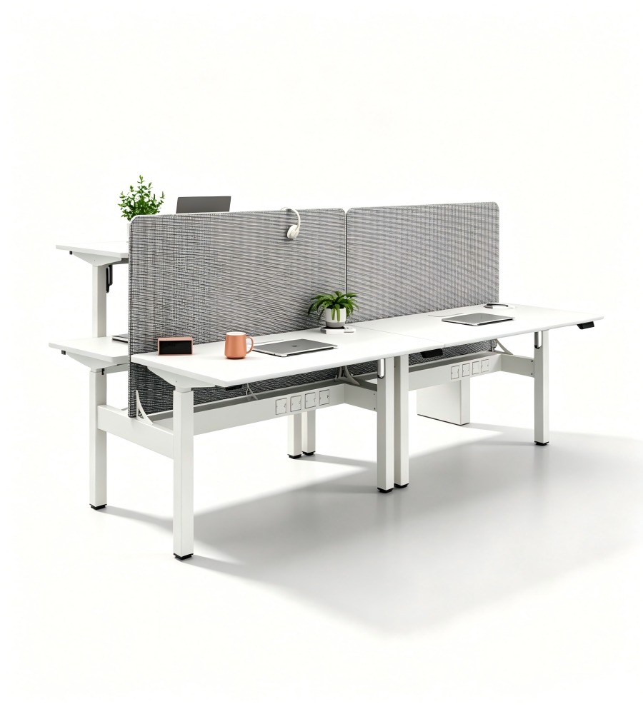現代簡約雙人升降台 Modern Minimalist Dual Standing Desk
