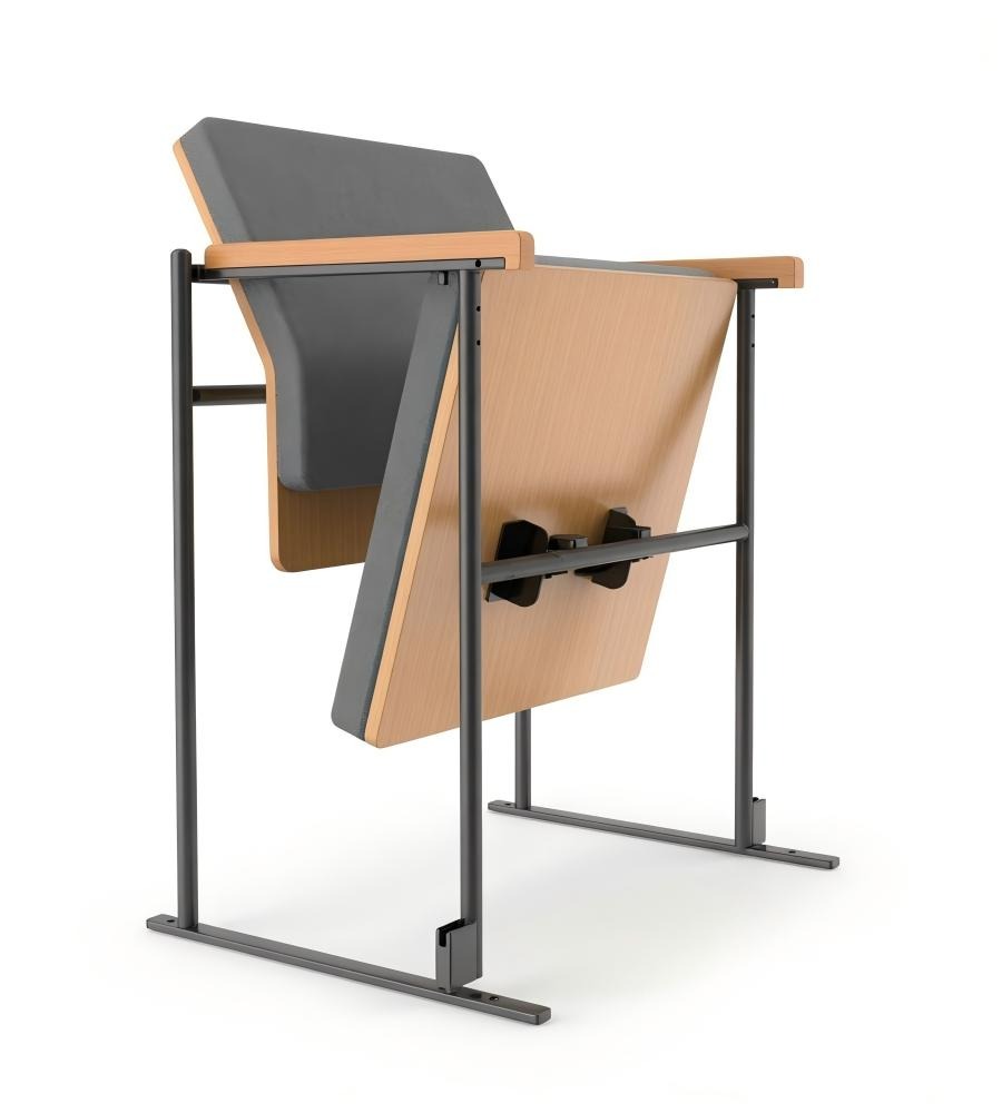 現代簡約實木禮堂椅 Modern Wood Auditorium Chair with Tablet