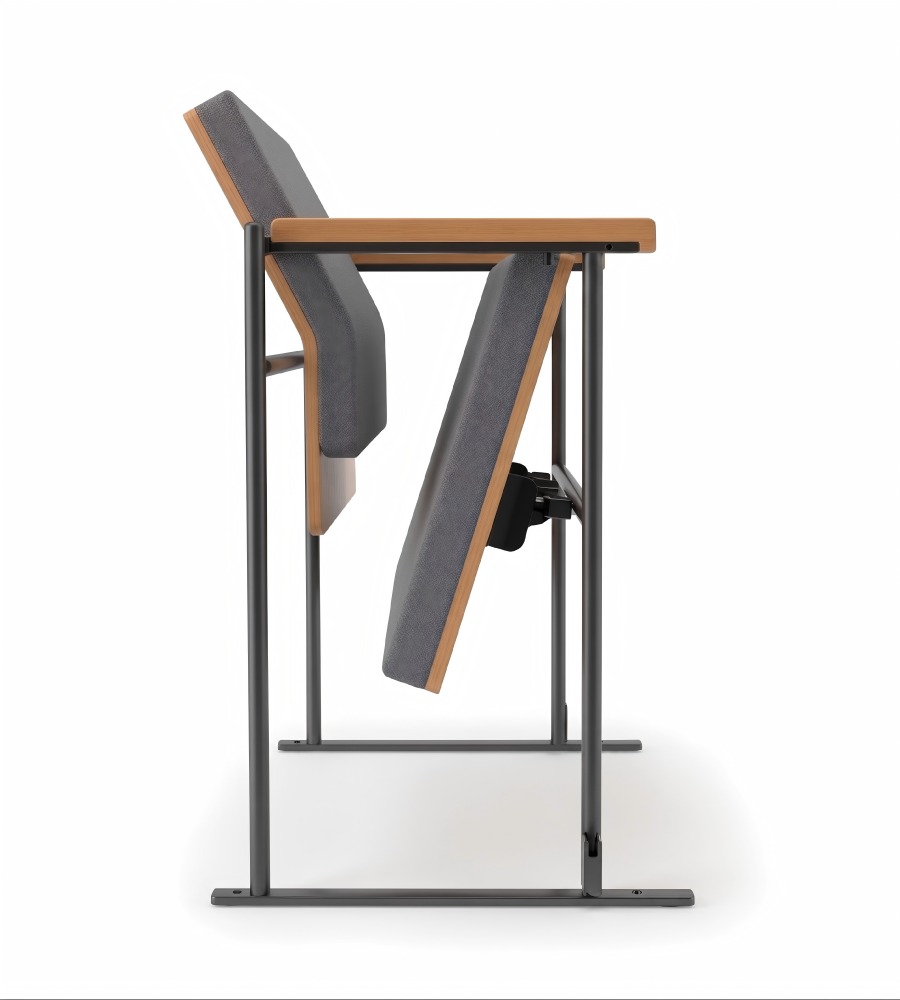 現代簡約實木禮堂椅 Modern Wood Auditorium Chair with Tablet