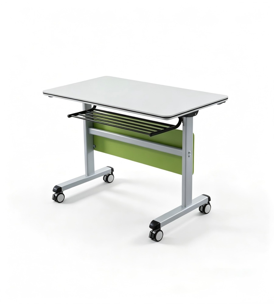 現代實用淺灰拼綠色培訓枱 Modern Practical Light Grey and Green Training Table