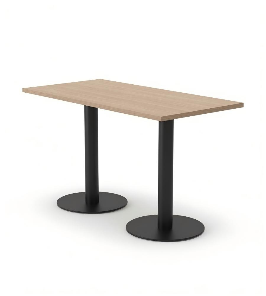 現代茶餐廳淺木色長方形鋼架餐枱 | Modern Wood Dining Table