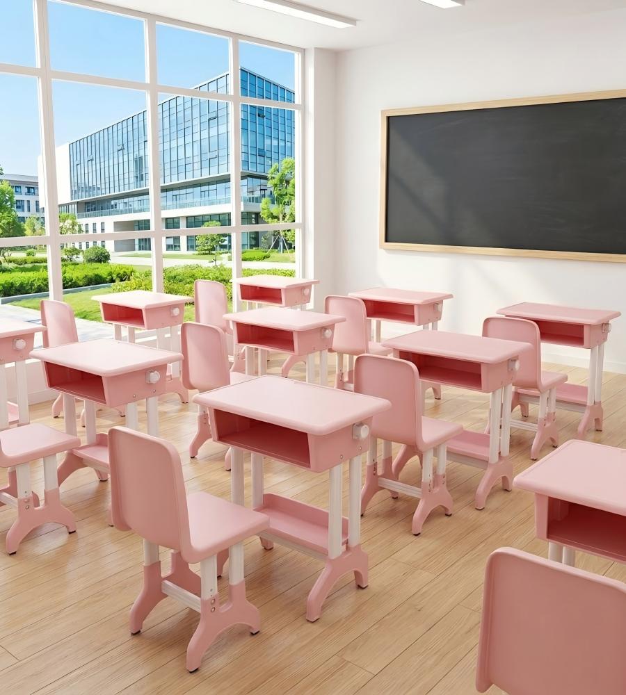 升降式附腳踏學習桌 Height-Adjustable Study Desk with Footrest